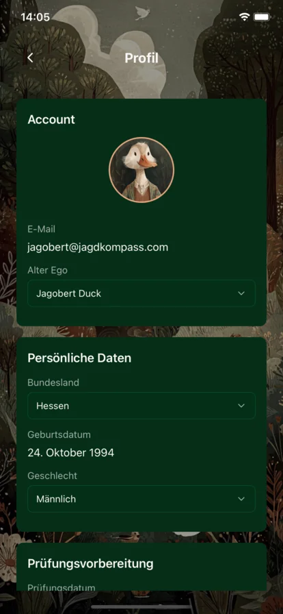 Jagdkompass Profil